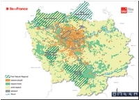 carte Île-de-France parcs PNR espaces boisés peuplés