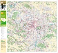 carte Île-de-France des pistes cyclables et des locations de vélo