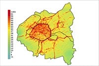 carte Île-de-France pollution NO2