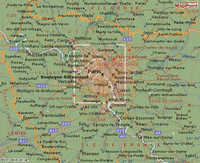 carte Île-de-France villes et les aéroports