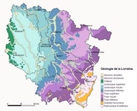 Carte géologique de la Lorraine