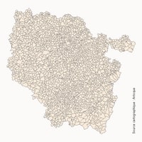 carte Lorraine découpage des communes