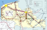 carte Nord-Pas-de-Calais liaisons en train détaillées et les gares