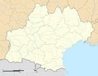 Carte Occitanie vierge départements hydrographie
