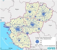 carte Pays de la Loire équipements sportifs