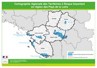 carte Pays de la Loire Territoires Risque Important inondation