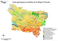 Carte géologique de la Picardie