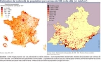 carte Provence-Alpes-Côte d'Azur densité population