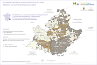 Carte du PACA avec les communes forestières