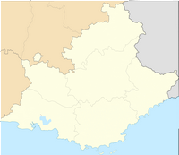 Carte de la Provence-Alpes-Côte d'Azur vierge