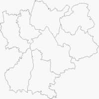 Carte du Rhône-Alpes blanche