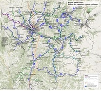 carte Rhône-Alpes trains TER LER gares Intercités