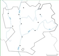 carte Rhône-Alpes vierge rivières