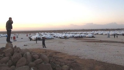 Les tentes du camp de Zaatari