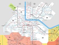 Carte de Bâle avec les transports en commun