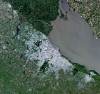Image photo satellite Buenos Aires