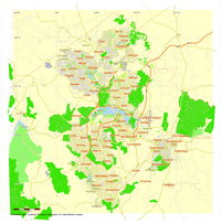 carte Canberra quartier