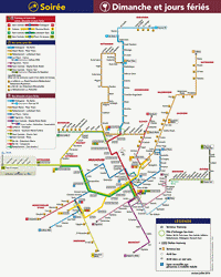 carte Mulhouse bus trams dimanche soirée