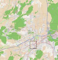 Carte Mulhouse rues routes quartiers banlieue