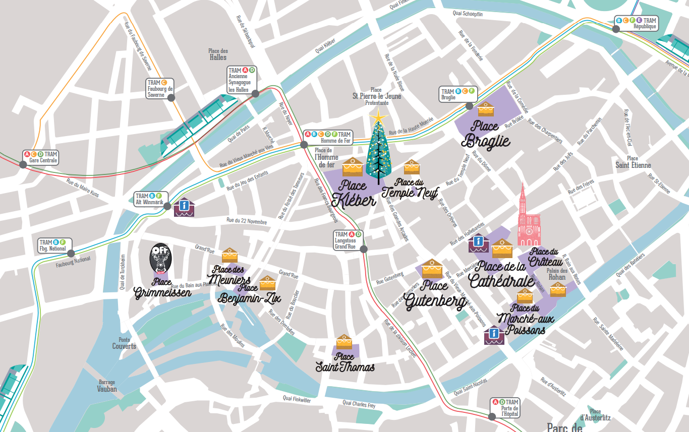 Strasbourg Christmas Market Map