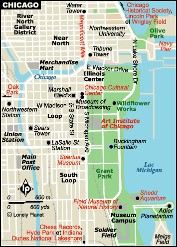 chicago carte géographique