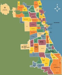 carte Chicago quartiers