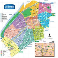 Carte Colombes quartier