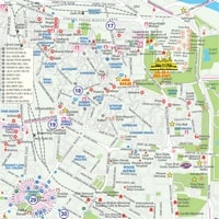 Carte de Delhi avec le quartier de Chandni Chowk
