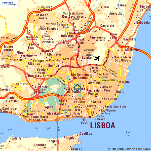 lisbonne carte du monde