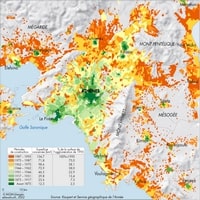 carte Athènes Attique périodes construction