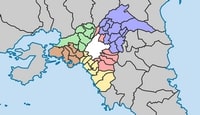 carte Athènes vierge districts préfectures