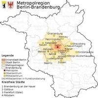 carte Berlin principales communes aux alentours