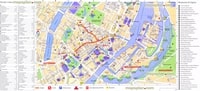 Carte de Copenhague index des rues musées et attractions touristiques