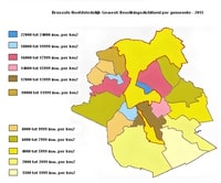carte densité population Bruxelles