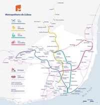 carte métro Lisbonne lignes actuelles construction planifiées