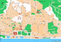 carte Lisbonne ouest ville rues avenues parcs
