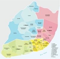 carte Lisbonne quartiers freguesias arrondissements