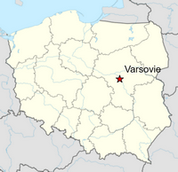 Carte Varsovie localisation