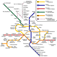 Carte Bucarest métro