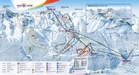 carte pistes de Rosa et Rosa Khutor dans le district d'Adler près de Sotchi