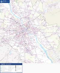 Carte transport Varsovie jour