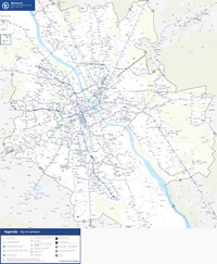 Carte Varsovie transport nuit