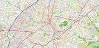 Carte Athènes rues parcs hôpitaux