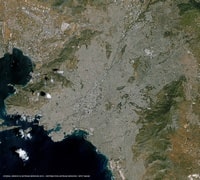 Grande photo satellite Athènes