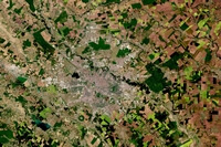Image photo satellite Bucarest