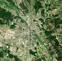 Image photo satellite Varsovie