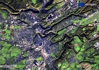 Photo satellite ville Luxembourg