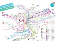 Plan bus ville Luxembourg lignes arrêts