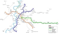 Plan transports Rome métros trains
