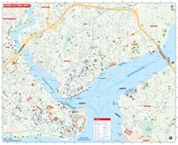 Carte Istanbul grande carte détails rues hôpitaux